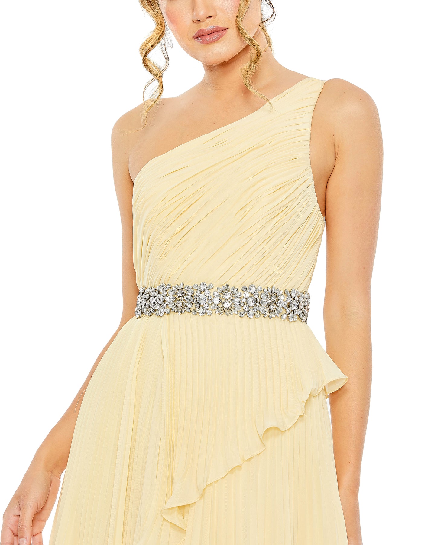 Mac Duggal - 49532 One Shoulder Hi-Low Evening Dress