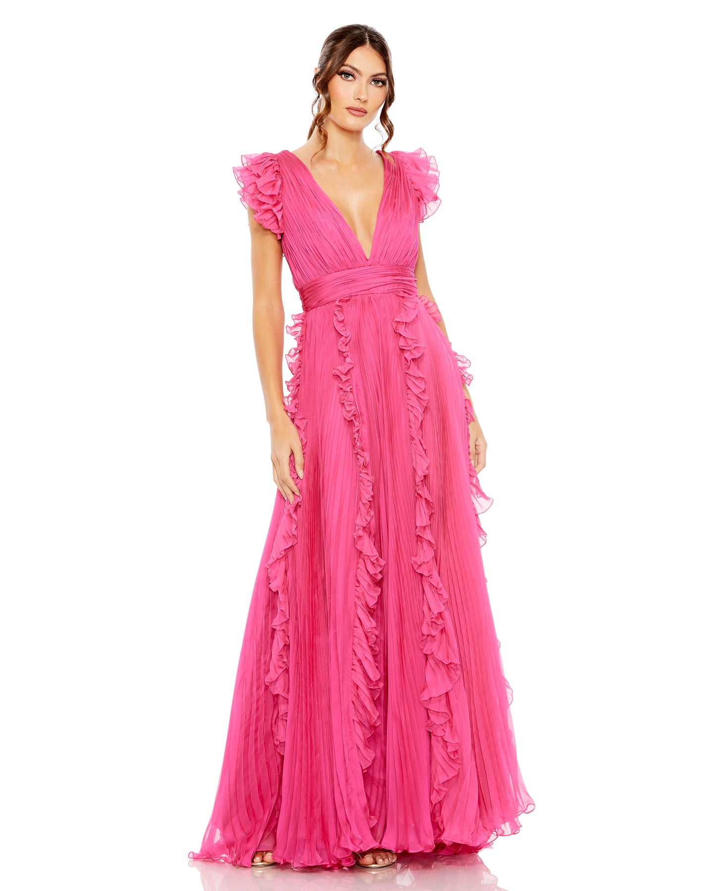 Ieena Duggal 49539 - V-Neck Dress