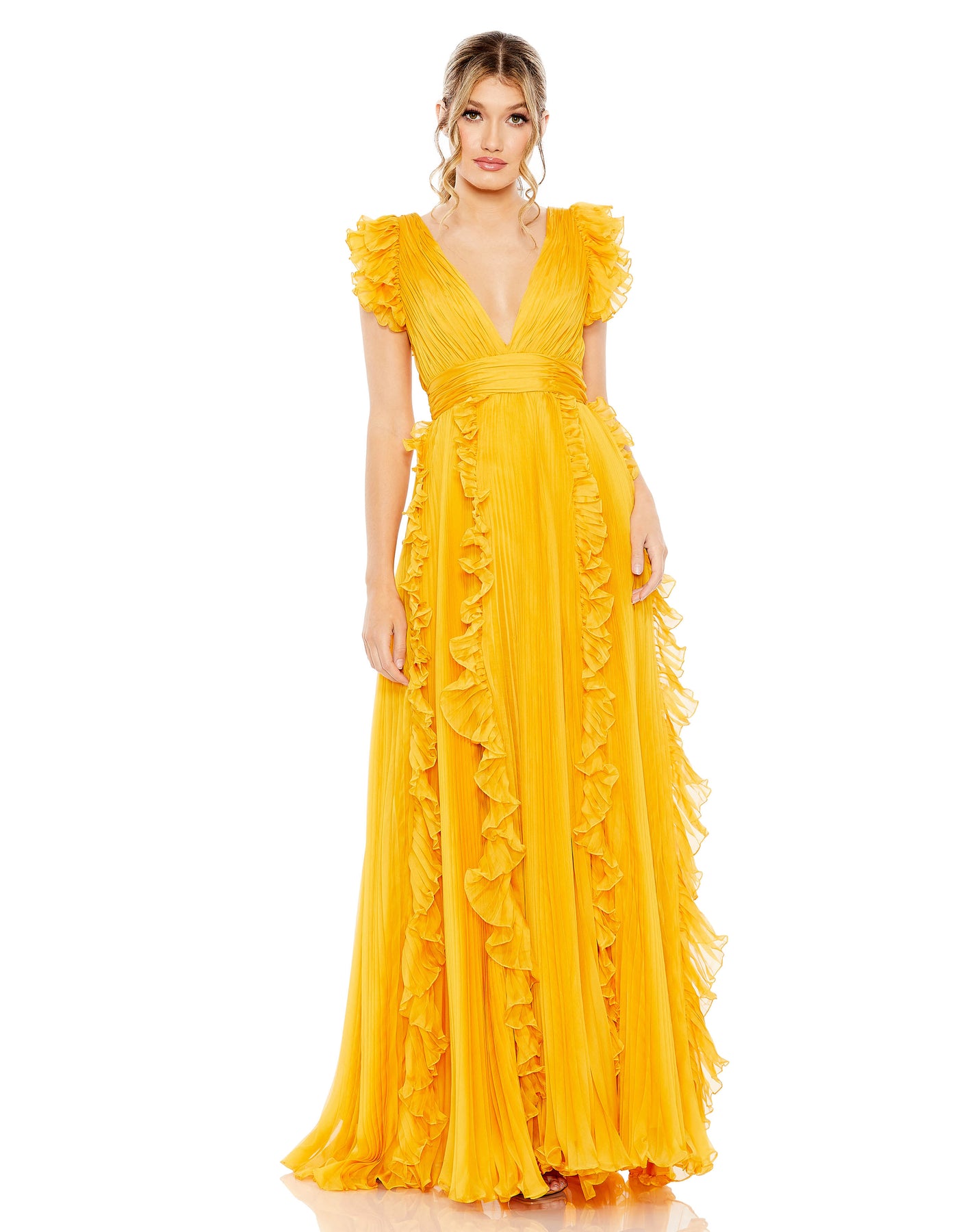Ieena Duggal 49539 - V-Neck Dress