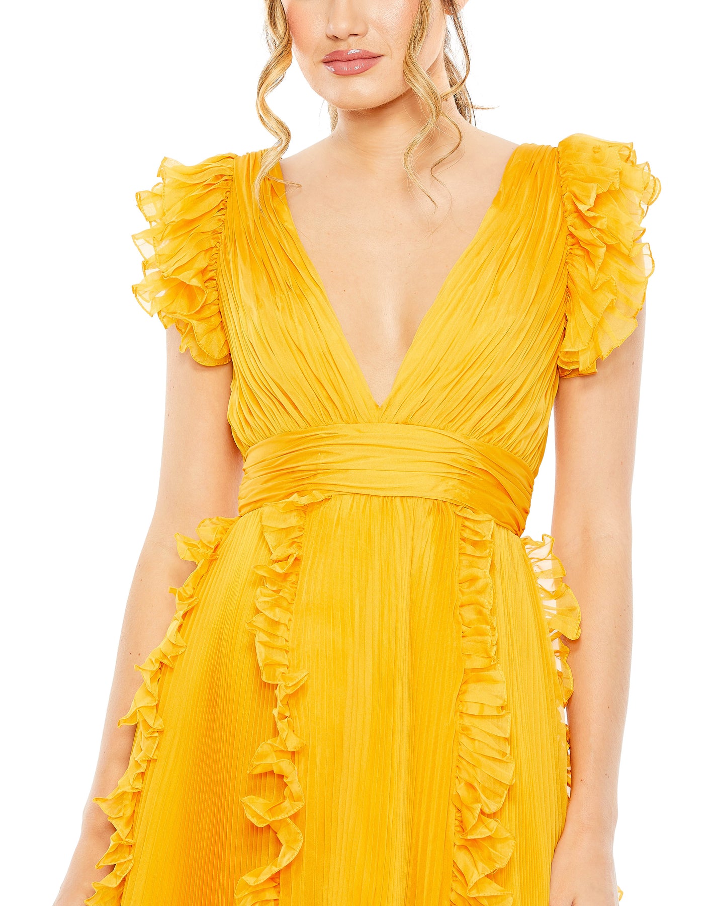 Ieena Duggal 49539 - V-Neck Dress