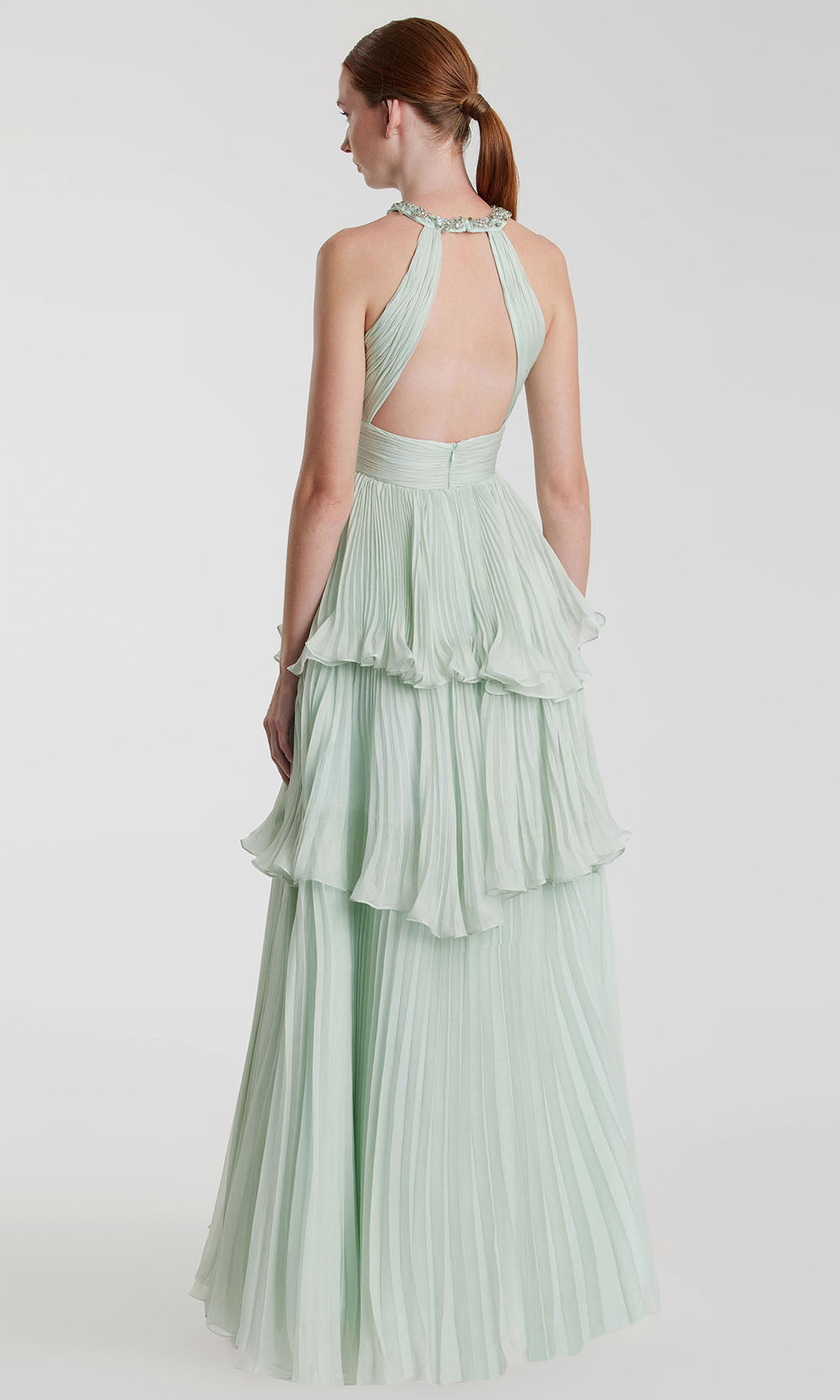 Mac Duggal 49835 - Pleated Chiffon A-Line Gown Evening Dresses