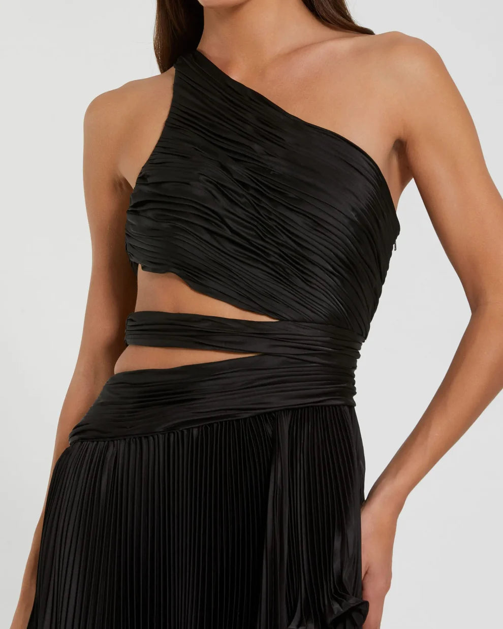 Mac Duggal 49837 - Pleated High Low Evening Dress