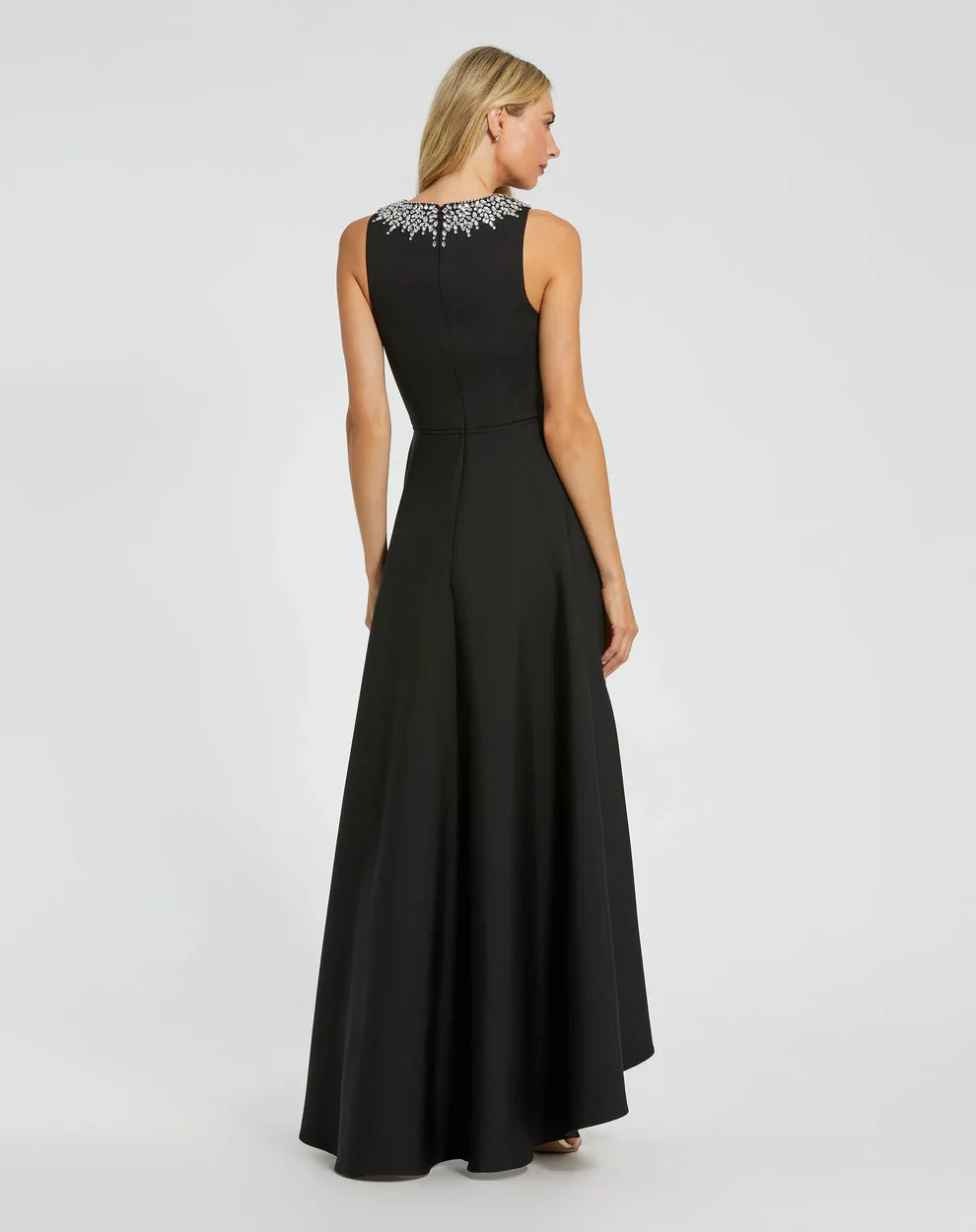 Ieena Duggal 49844 - Sleeveless A-Line High Low Formal Gown