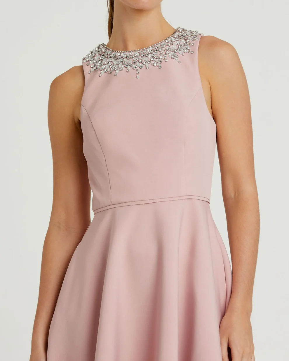 Ieena Duggal 49844 - Sleeveless A-Line High Low Formal Gown