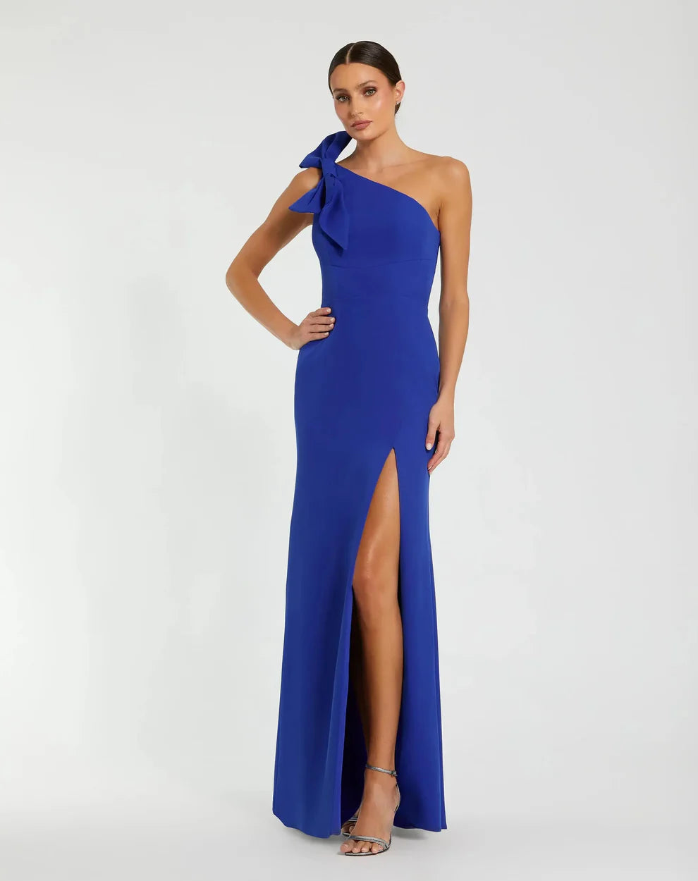 Mac Duggal 49862 - One-Sleeve Bow Prom Gown
