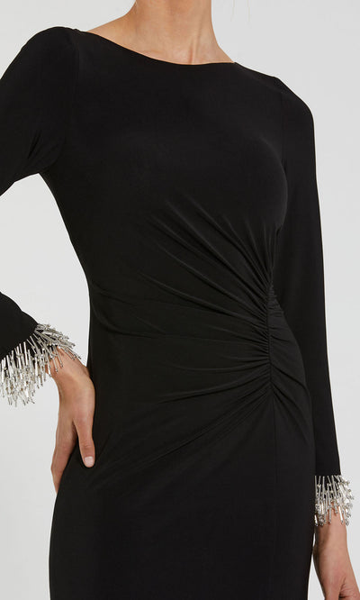 Ieena Duggal 49896 - Long Sleeve Ruched Waist Gown Mother of the Bride Dresses
