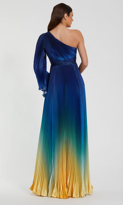 Ieena Duggal 49903 - One Sleeved Ombre Charmeuse Gown Mother of the Bride Dresses