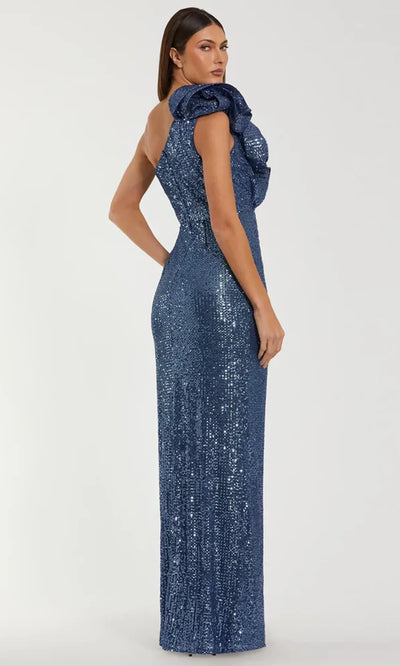 Ieena Duggal 50093 - Ruffle Accent Asymmetric Evening Gown Formal Gowns