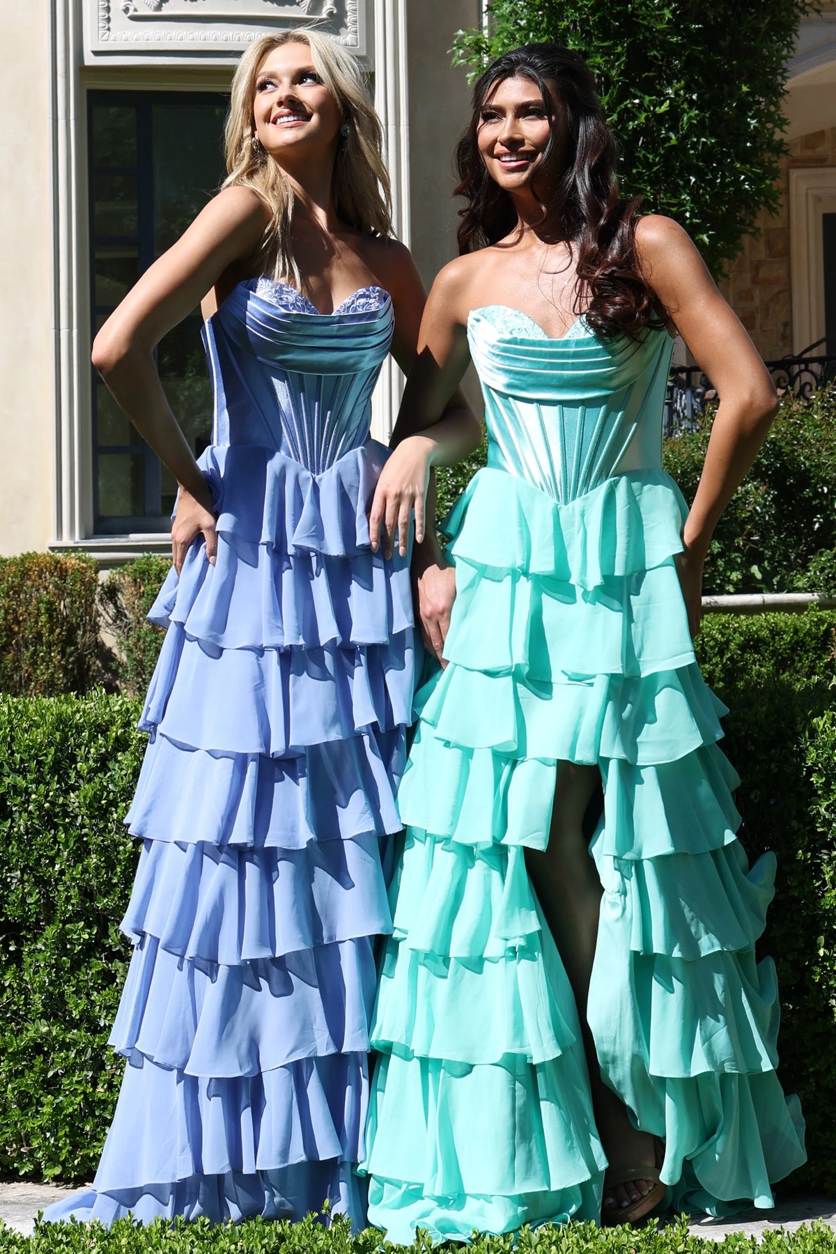 Jovani 50234 - Ruffled Skirt Sweetheart Prom Gown