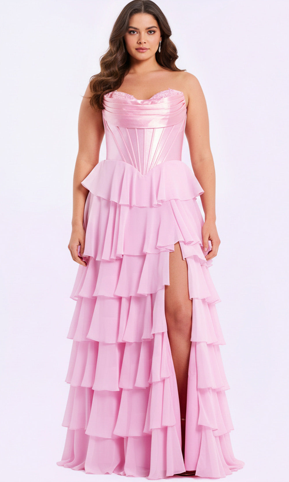 Jovani 50234 - Ruffled Skirt Sweetheart Prom Gown