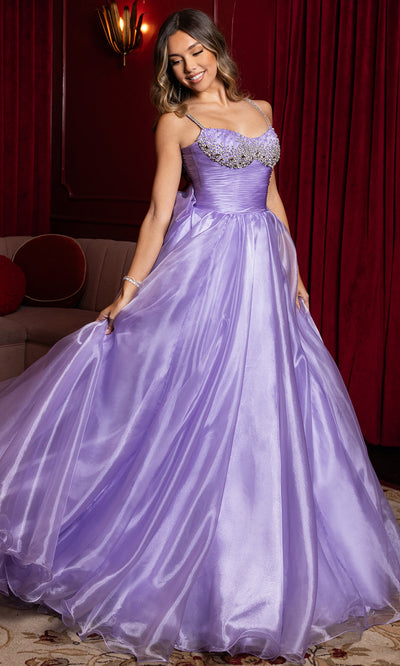 Rachel Allan 50386 - Ruched Waist Layered Skirt Gown Ball Gowns