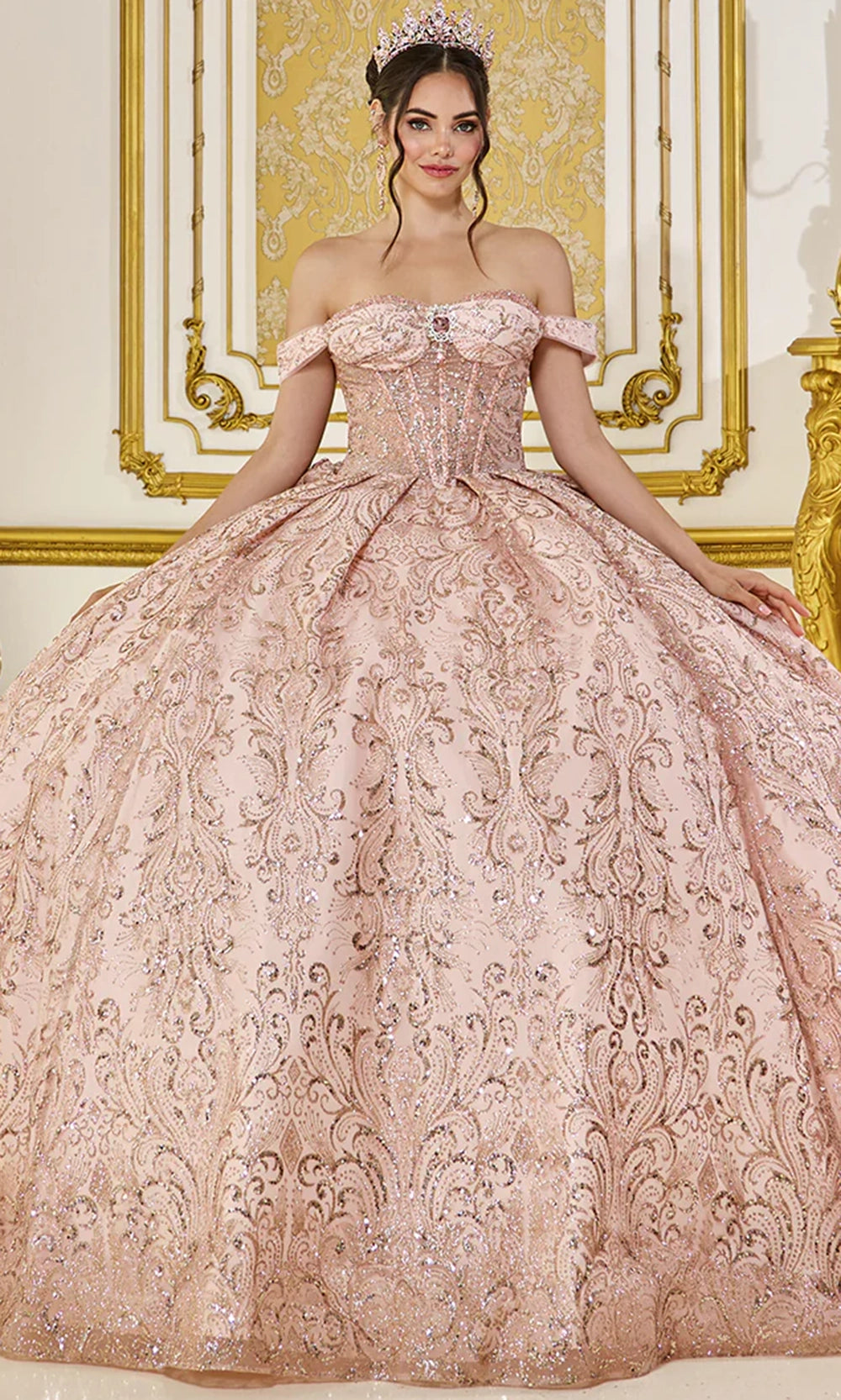 Dancing Queen 1877 - Bow Glitter Ballgown