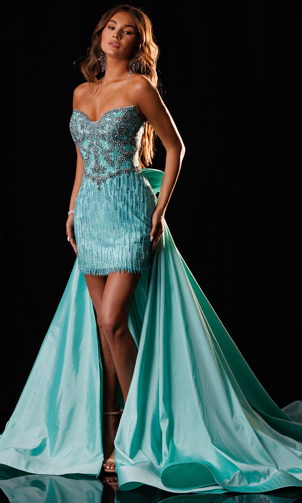 Rachel Allan 50436 - Deep Sweetheart Sparkle Beaded Dress Prom Dresses in Green    