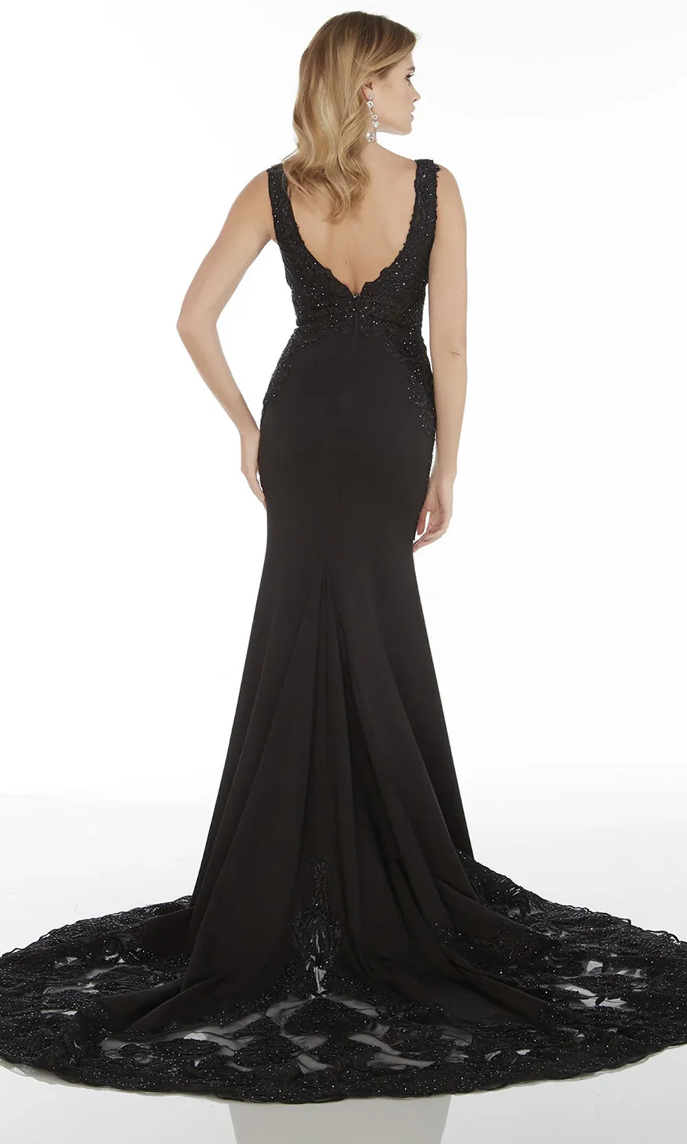 Alyce Paris 5065 - Sleeveless Mermaid Dress with Illusion Detail Evening Dresses