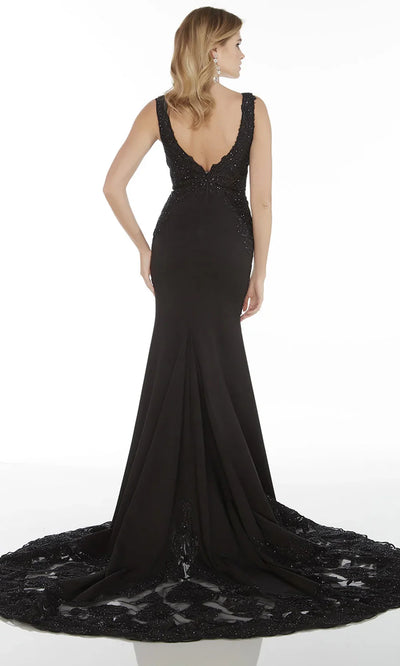 Alyce Paris 5065 - Sleeveless Mermaid Dress with Illusion Detail Evening Dresses