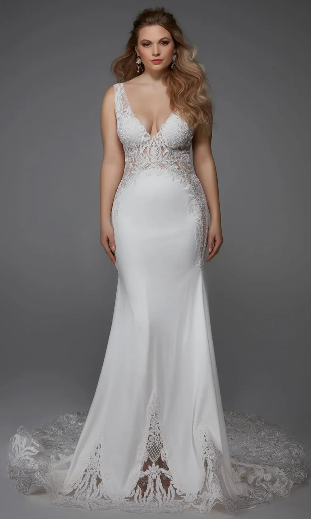 Alyce Paris 5065 - Sleeveless Mermaid Dress with Illusion Detail Evening Dresses