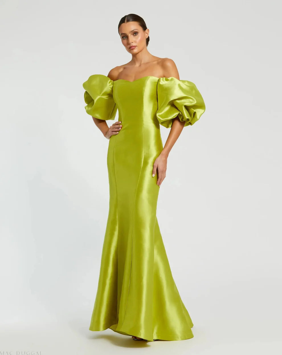 Mac Duggal 50677 - Strapless Puff Satin Gown