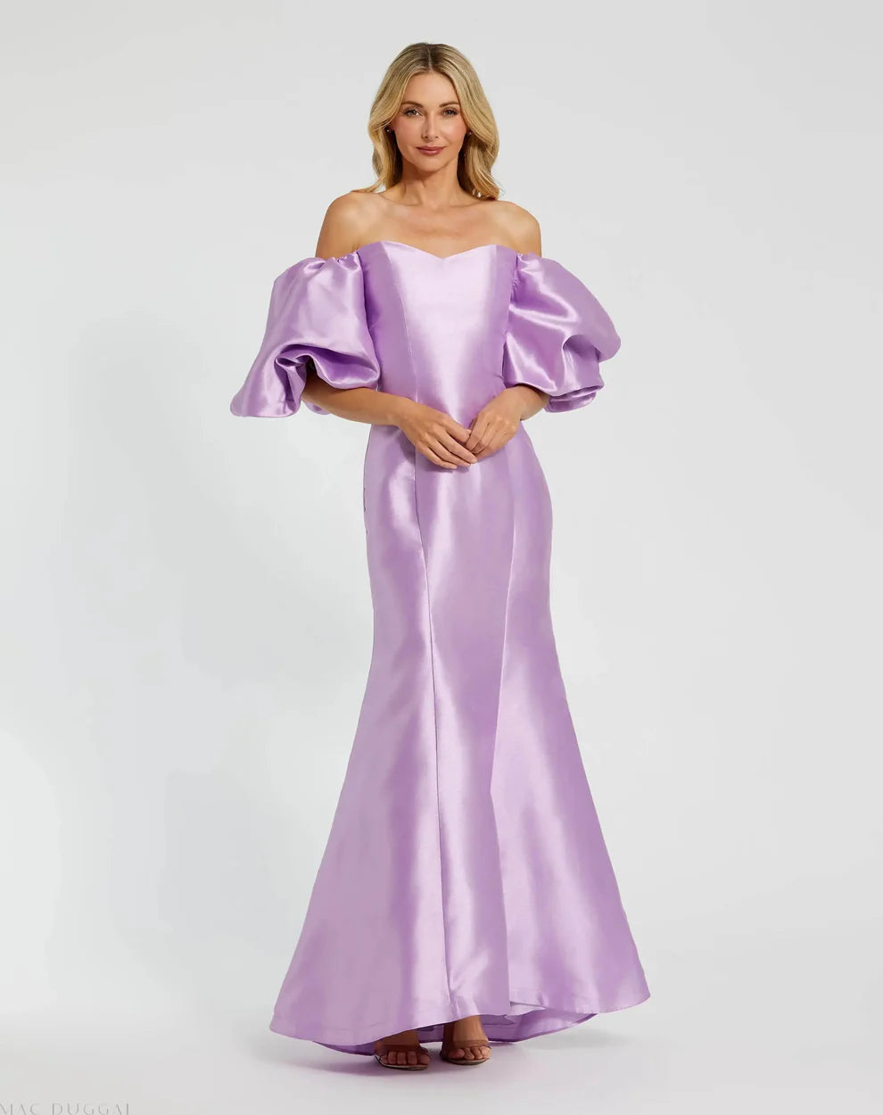 Mac Duggal 50677 - Strapless Puff Satin Gown