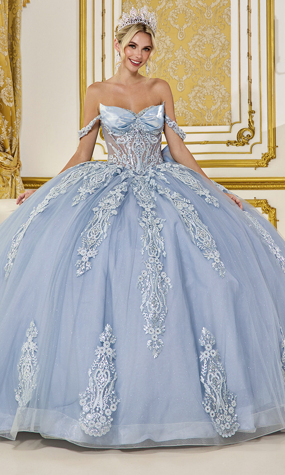 Dancing Queen 5087 - Off?Shoulder Corset Ballgown Quinceanera Dresses