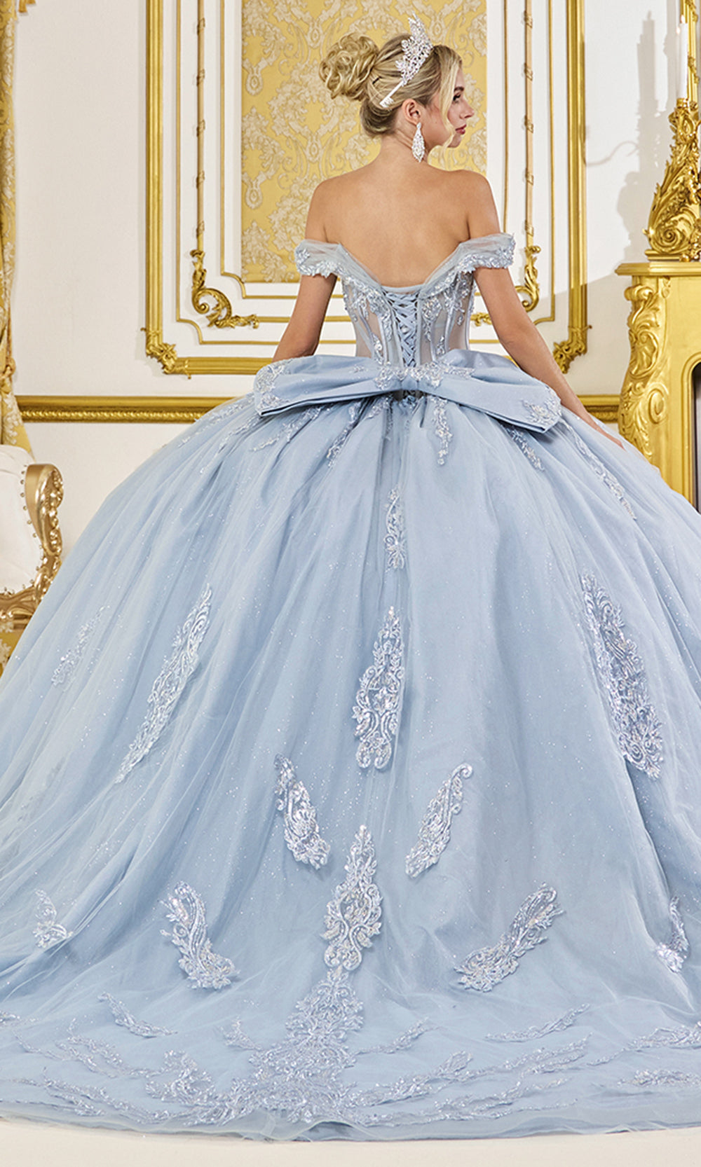 Dancing Queen 5089 - Sequin lace Embroidered Ballgown Prom Dresses