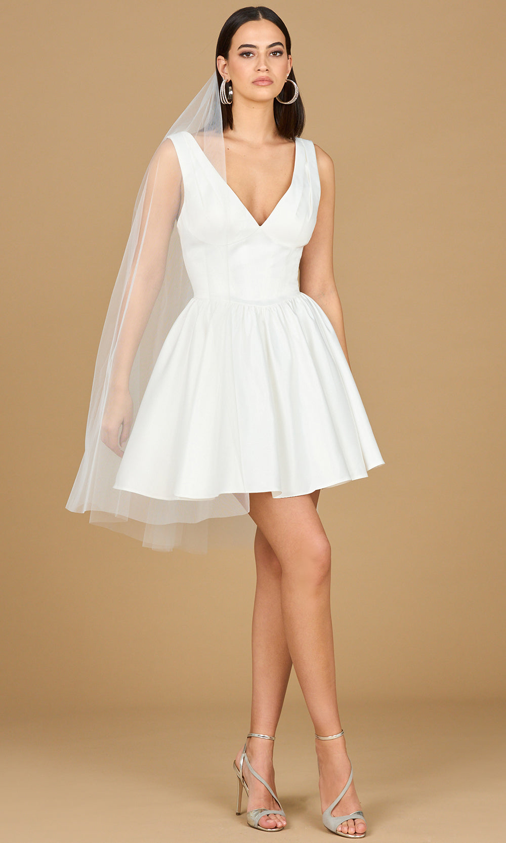 Lara Dresses 51205 - Buttoned Back Short A-Line Dress Cocktail Dresses