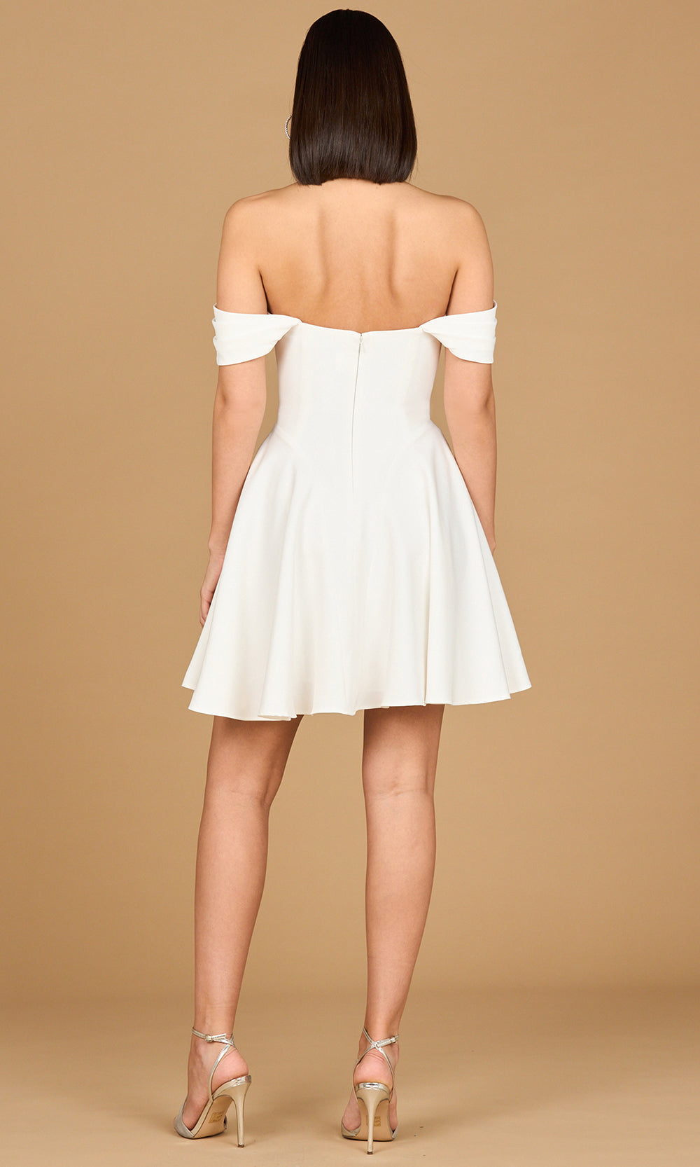 Lara Dresses 51206 - Pleated Sleeve A-line Cocktail Dress Cocktail Dresses