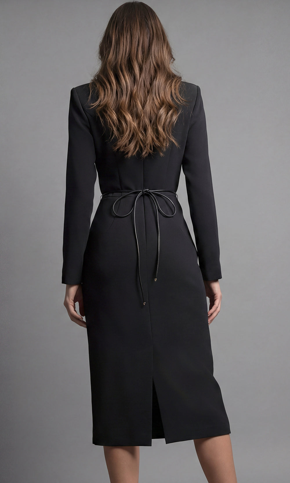 Jovani 51637 - Long Sleeve Sheath Dress with Floral Accent Special Occasion Dress In Black