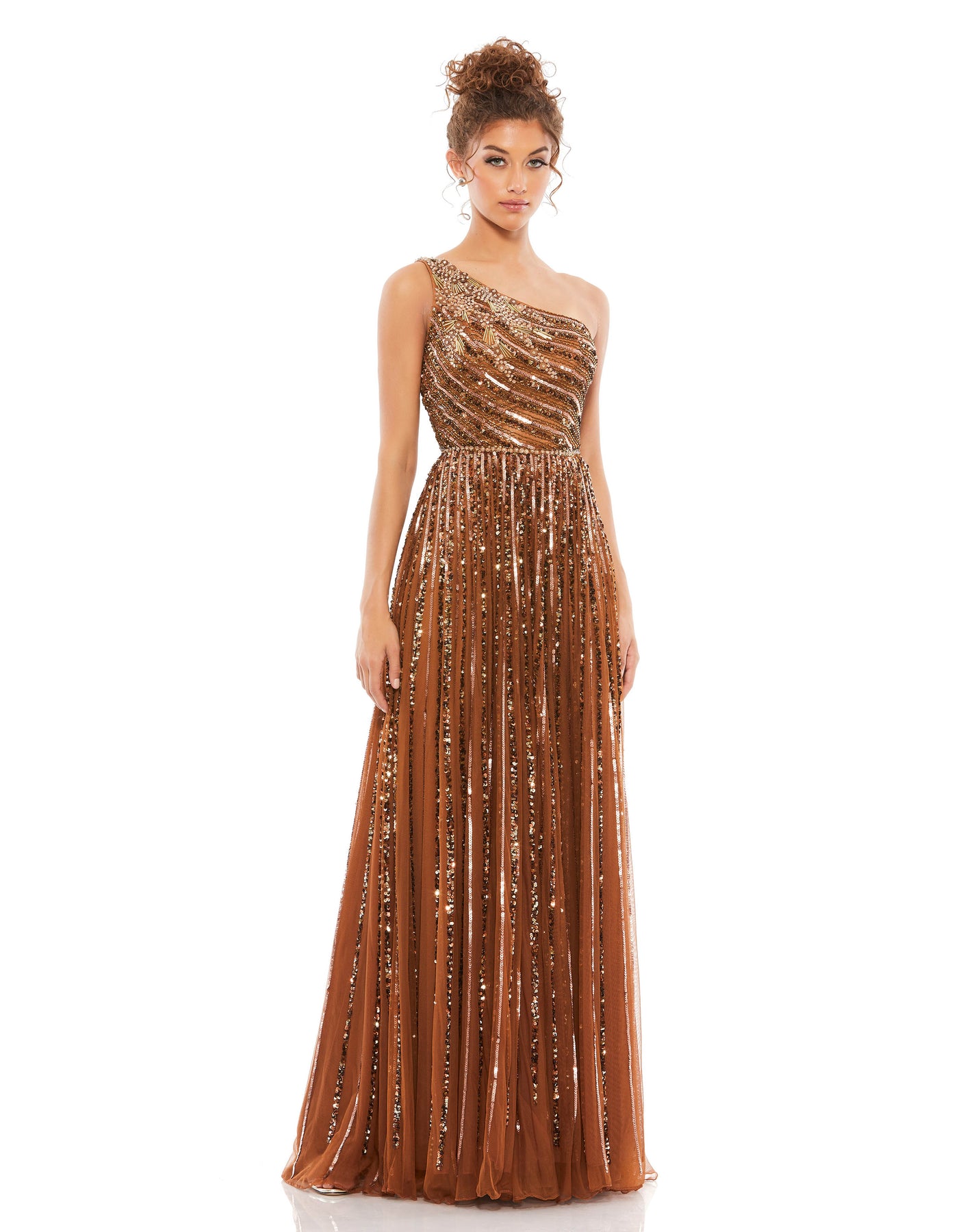 Mac Duggal - 5220 Sleeveless Asymmetric Evening Gown