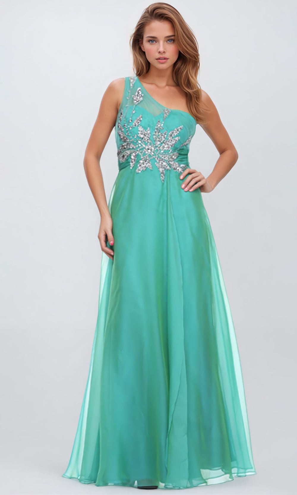 Juliet Dresses 537 - Sleeveless Asymmetric Formal Gown Prom Dresses