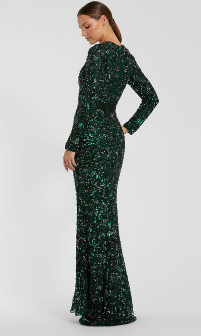 Mac Duggal 5453 - High Neck Beaded Waist Evening Gown Mother of the Bride Dresses