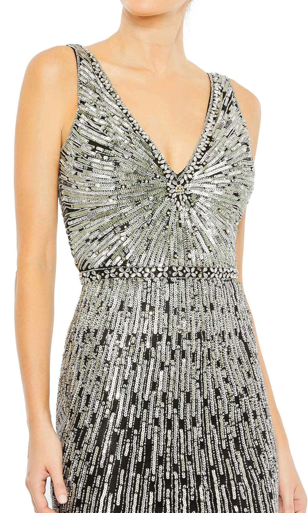 Mac Duggal 5483 - Sequin V-Neck Evening Dress Special Occasion Dresses
