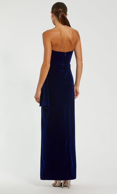 Ieena Duggal 55080 - Straight-Across Ruched Dress with Side Slit Evening Dresses
