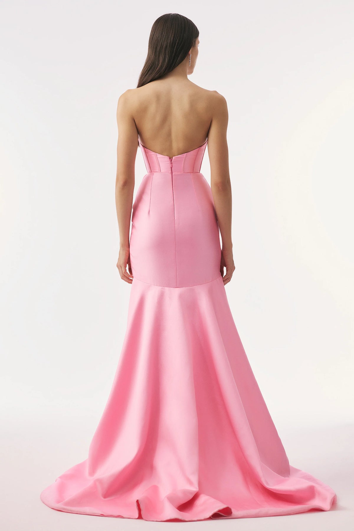 Tarik Ediz 55093 - Plunged Neckline Mermaid Prom Gown