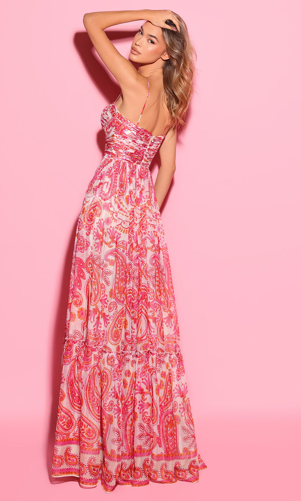 Tarik Ediz 55117 - Sweetheart Paisley Print Evening Dress Formal Gowns