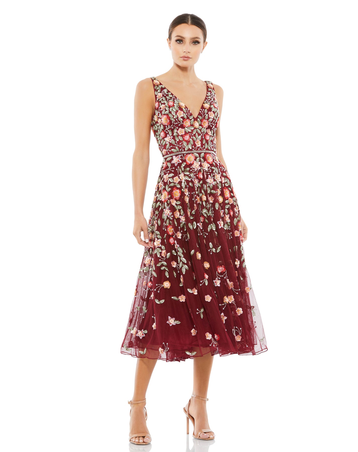 Mac Duggal 5527 - Floral A-Line Cocktail Dress