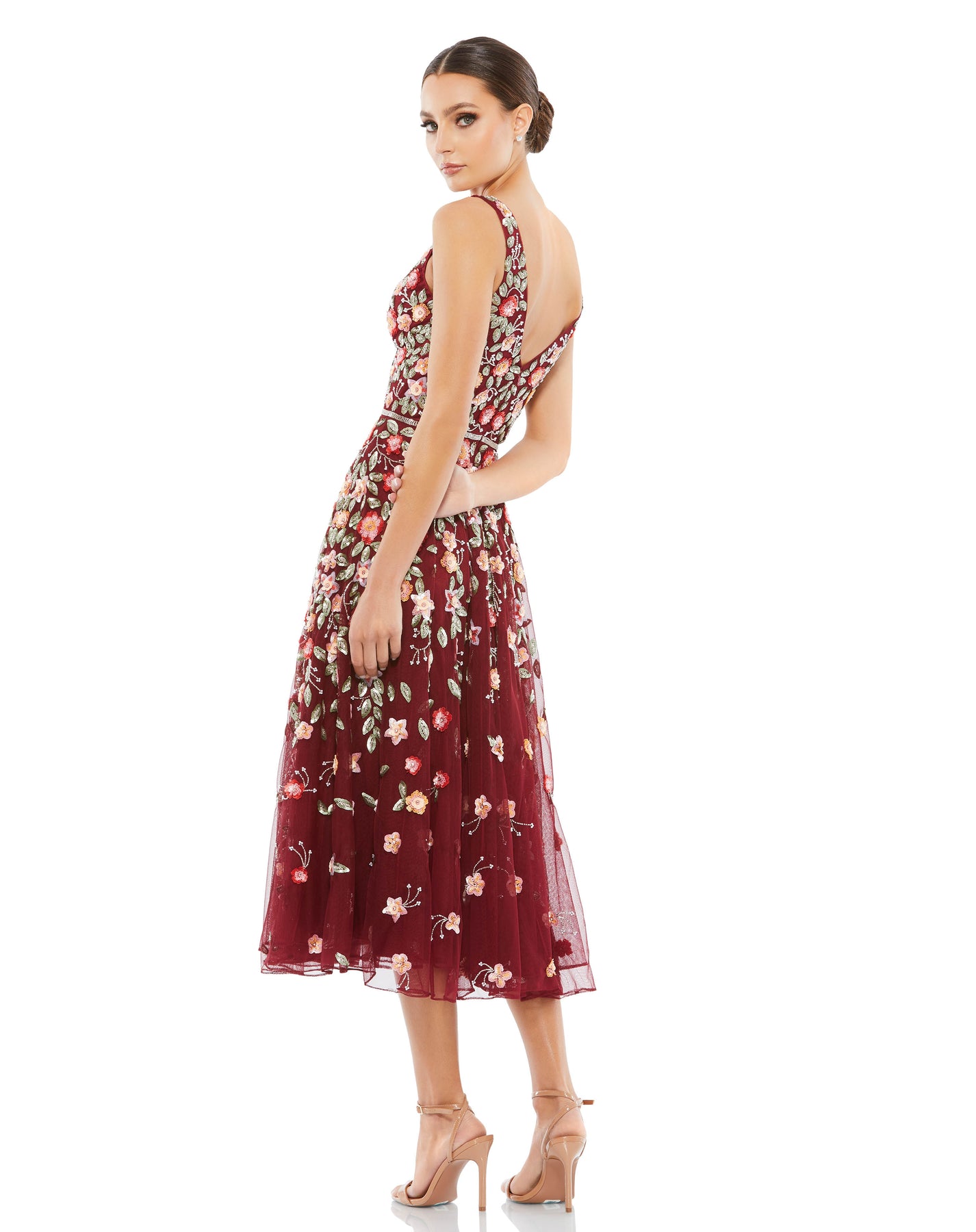 Mac Duggal 5527 - Floral A-Line Cocktail Dress