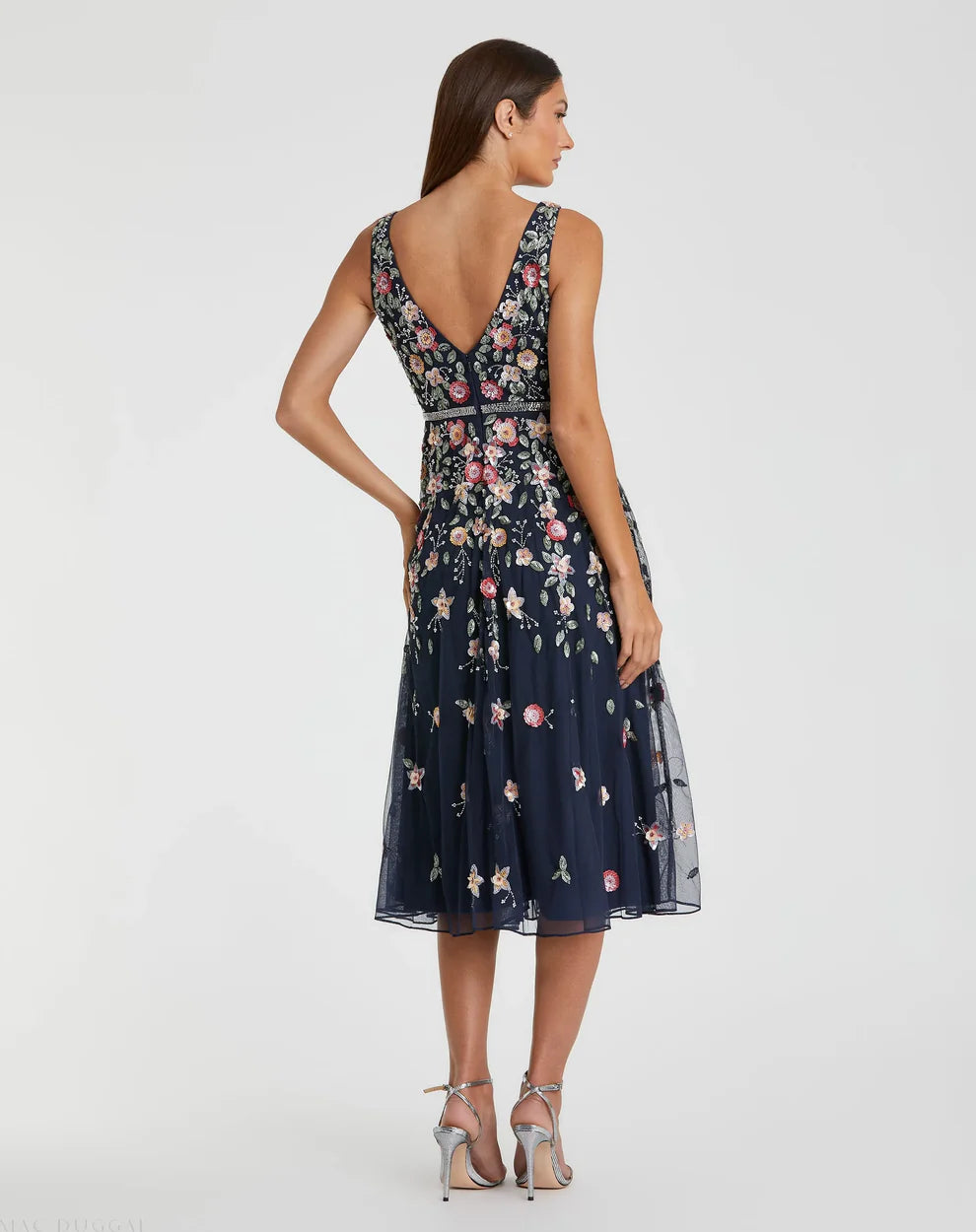 Mac Duggal 5527 - Floral A-Line Cocktail Dress