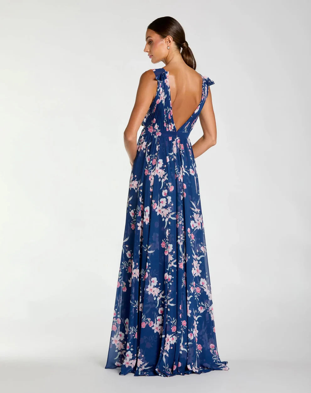 Ieena Duggal 55321 - Ruched Chiffon Dress