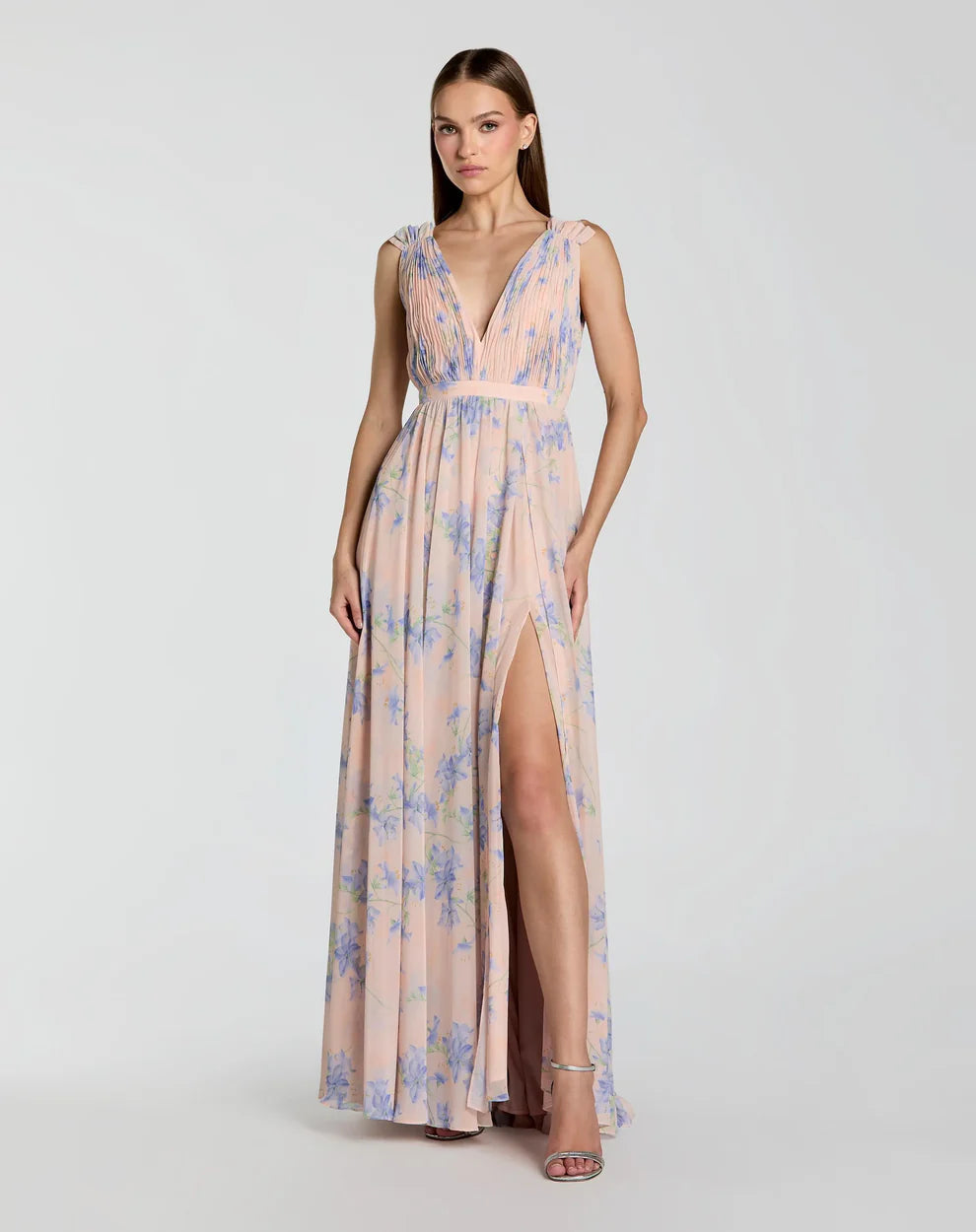 Ieena Duggal 55321 - Ruched Chiffon Dress