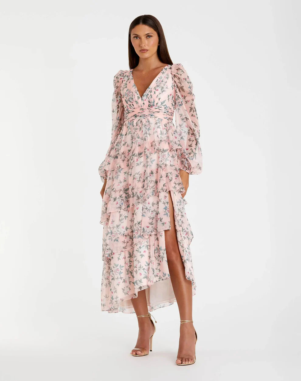 Mac Duggal 55880 - Puff Sleeve Morning Dress