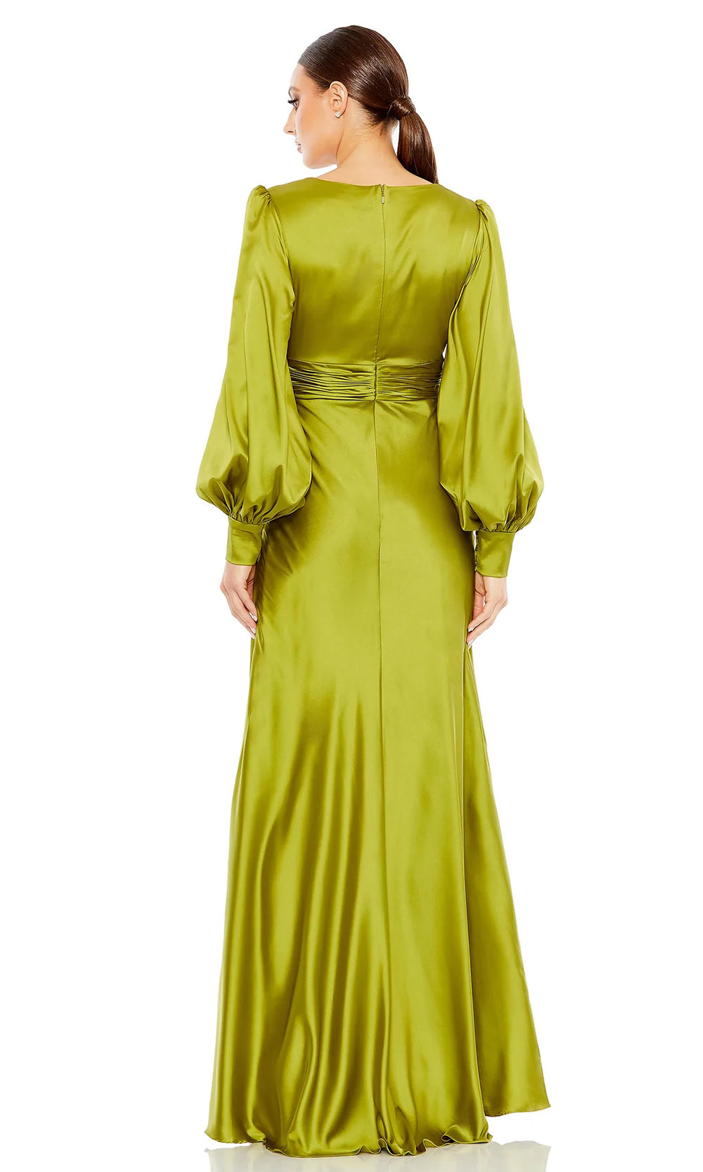 Ieena Duggal 55952 - Bishop Sleeve V-Neck Evening Gown Special Occasion Dresses