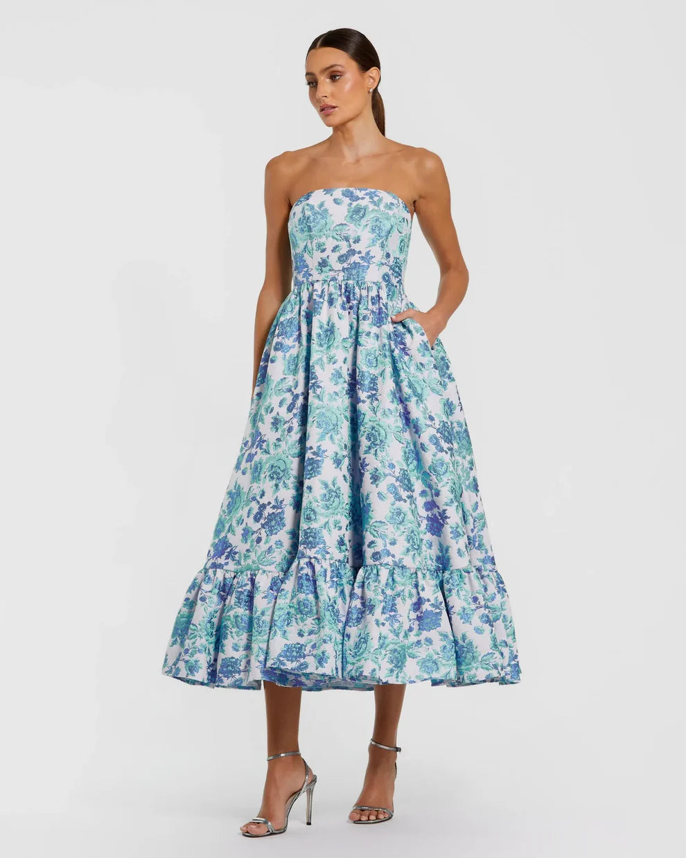 Mac Duggal 56092 - Strapless Ruffled Hem Cocktail Dress