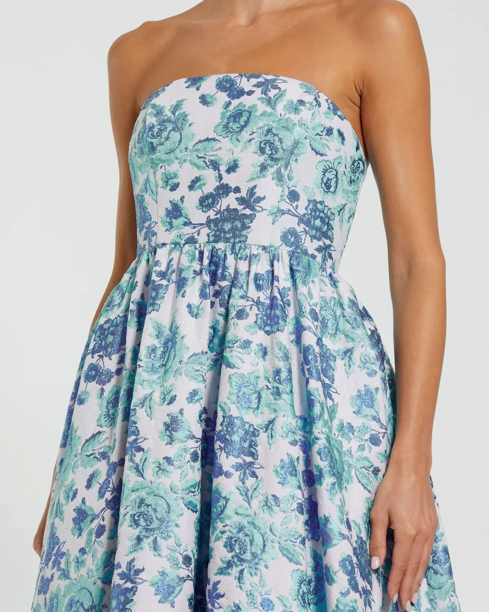 Mac Duggal 56092 - Strapless Ruffled Hem Cocktail Dress