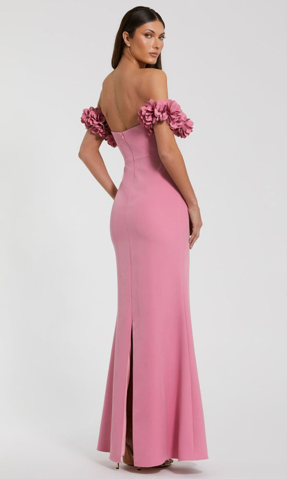 Ieena Duggal 56131 - Sweetheart Crepe Gown with Back Slit Prom Dresses