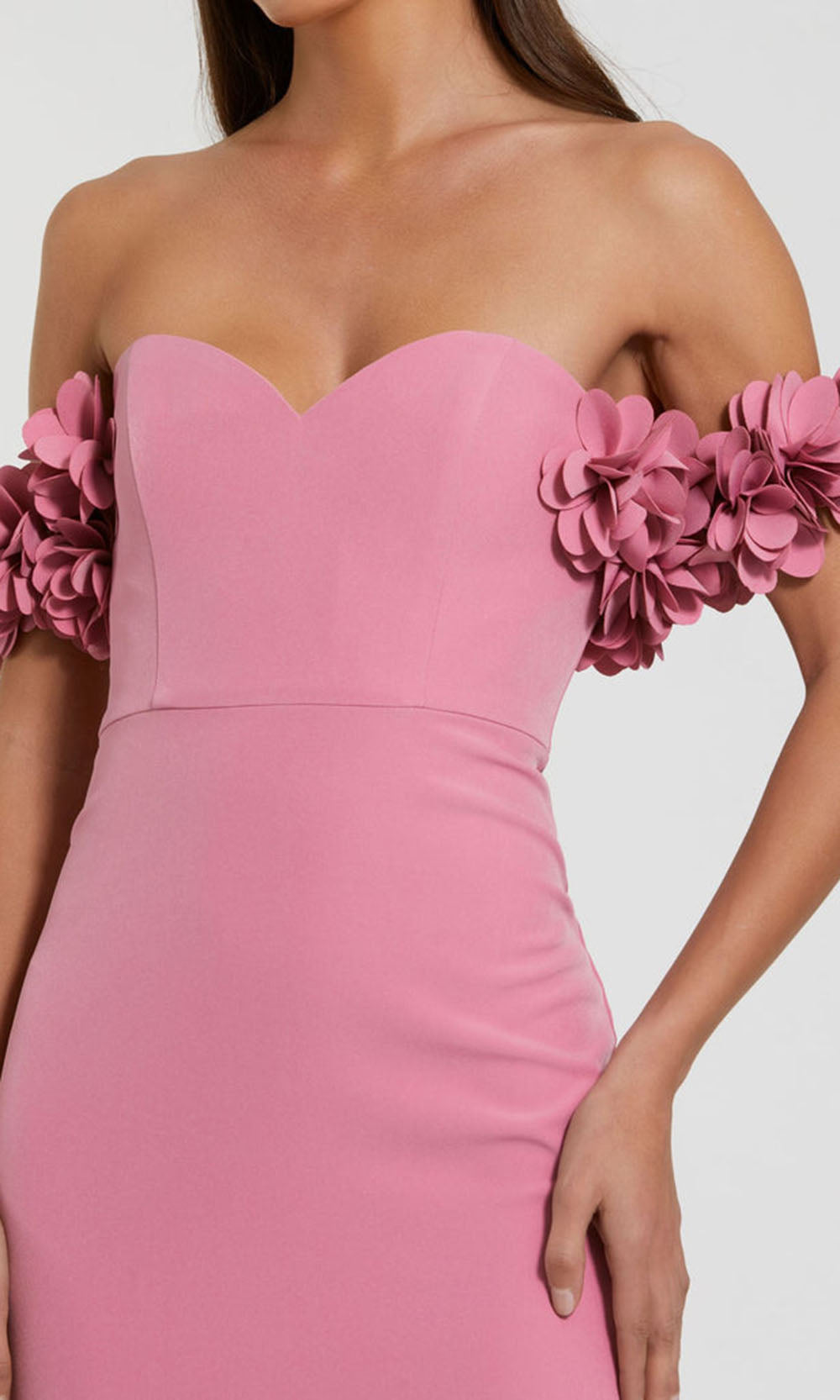 Ieena Duggal 56131 - Sweetheart Crepe Gown with Back Slit Prom Dresses