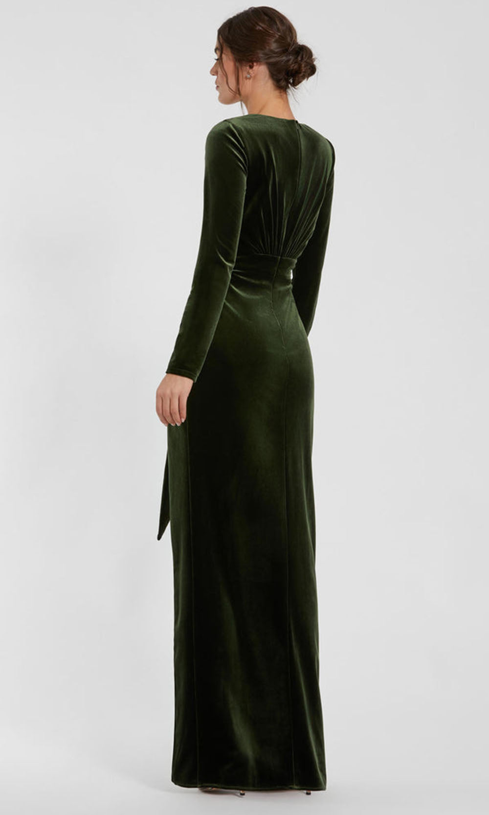 Ieena Duggal 56143 - Long Sleeve Velvet Evening Gown Mother of the Bride Dresses