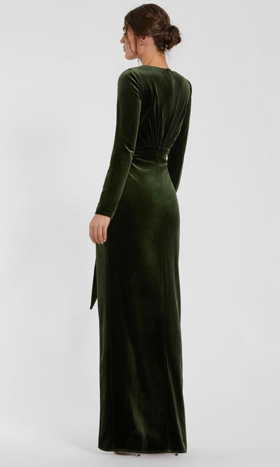 Ieena Duggal 56143 - Long Sleeve Velvet Evening Gown Mother of the Bride Dresses