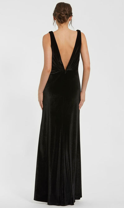 Ieena Duggal 56144 - Sleeveless Slit Velvet Evening Gown Prom Dresses