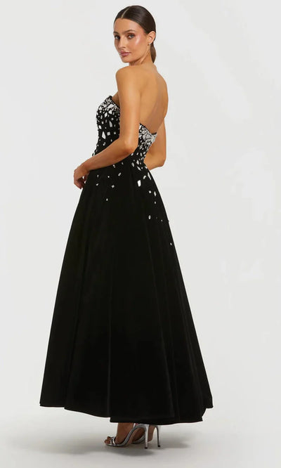 Ieena Duggal 56197 - Strapless Velvet Mirror Detail Dress Homecoming Dresses