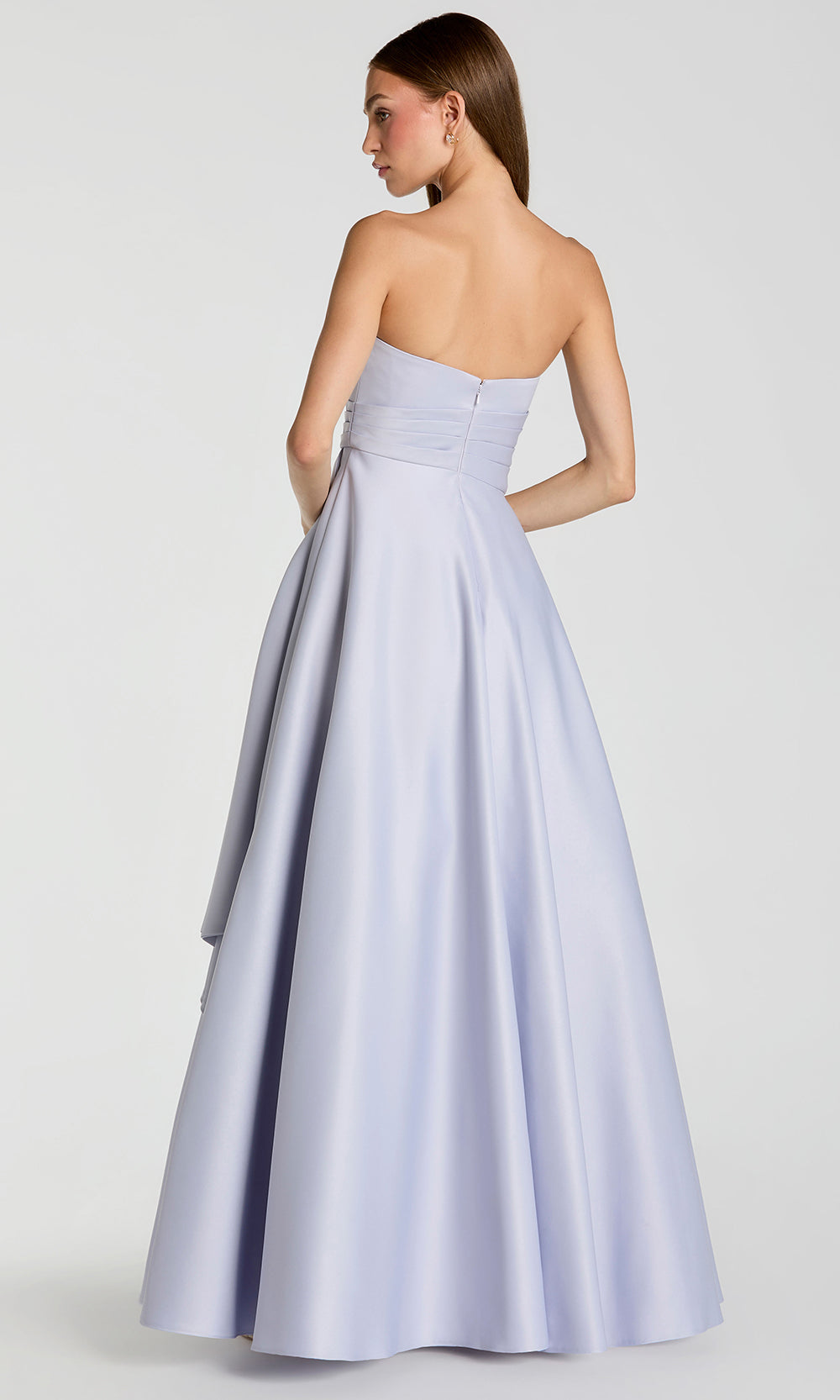 Mac Duggal 56425 - Straight Across Draped Detail Ballgown Prom Dresses in Purple